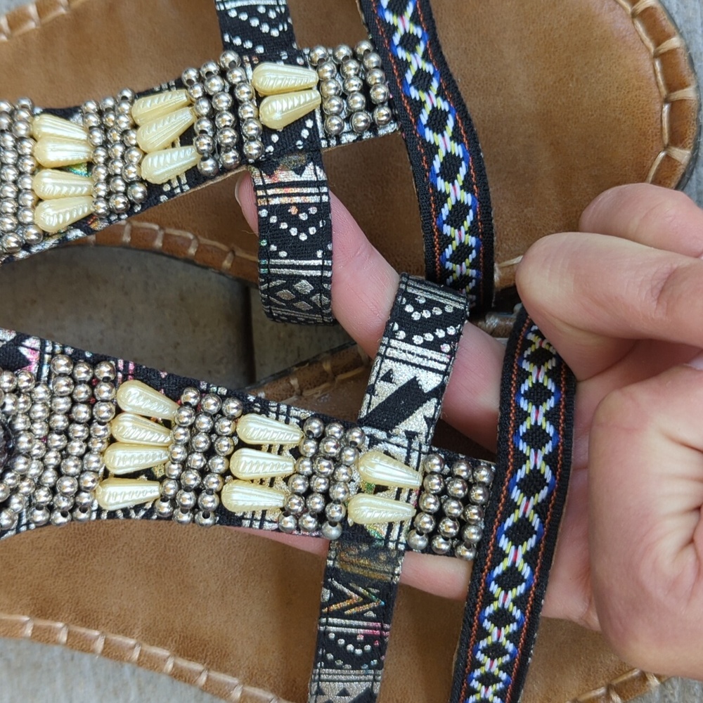 Boho Beaded Sandals - Picture 9 of 9